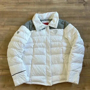 Puma x Ferrari Down Filled White Puffer Jacket Women’s Sz L